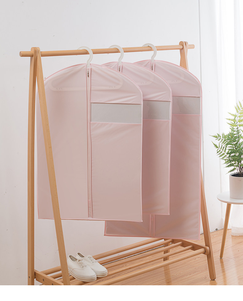 Clothing dust cover hanging suit coat down jacket clothing hanging bag translucent household collection bag sleeve