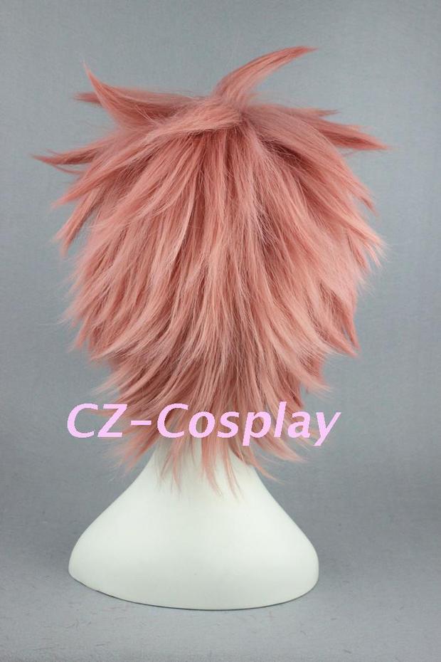 Đuôi thần tiên của CZcosplsy> Naz Dora Gurni 32cm hỗn hợp tóc giả màu hồng - Cosplay cosplay luffy