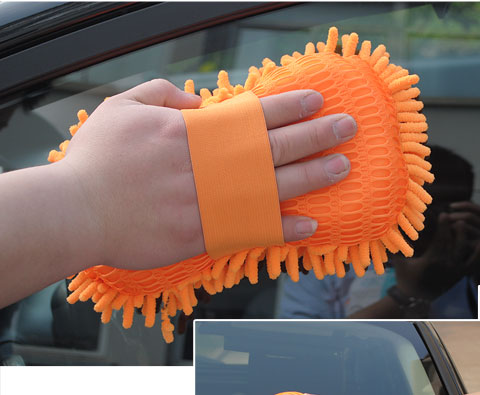 Lớn rửa xe rửa san hô bọt biển chenille san hô xe làm sạch cung cấp dụng cụ làm đẹp chổi lau bụi xe ô to