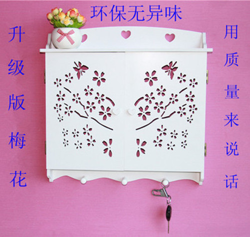 Vườn mới trang trí tường hộp hộp điện hộp hộp mét hộp che chắn hộp phân phối hộp treo tường trang trí cửa sổ - Cái hộp hộp gỗ thông