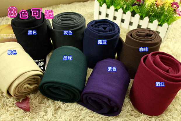 Mùa thu và mùa đông cộng với vớ nhung dày chải nhung sang trọng quần lót nữ cỡ lớn quần legging màu bán buôn tất quần
