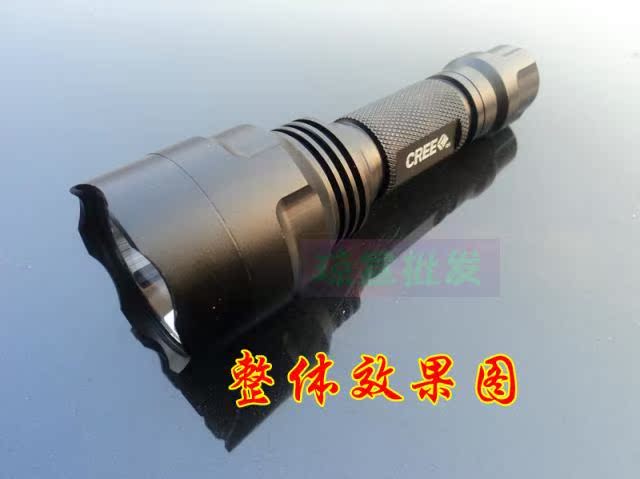 Thể thao ngoài trời chiếu sáng cắm trại leo núi tầm xa quân sự chất lượng đèn pin nhà C8CREEQ5T6 sạc den pin led