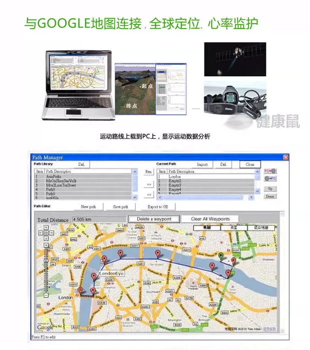 Đồng hồ thể thao ngoài trời chính hãng Shiboda Điều hướng toàn cầu GPS định vị la bàn điều hướng - Giao tiếp / Điều hướng / Đồng hồ ngoài trời đồng hồ aolix