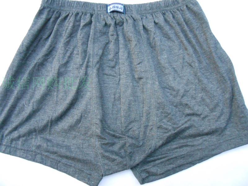 Quần đùi boxer nam và trung niên, ông già, bông, ông già, quần to, cotton, béo, đồ lót bốn góc, quần short quần lót lọt khe nam 