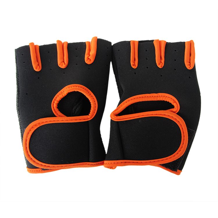 Găng tay thể dục thể thao Half Finger Palm Tập thể dục tạ tạ tạ trượt sông chèo thuyền nam và nữ thiết bị bảo vệ - Dụng cụ thể thao dây băng đầu gối