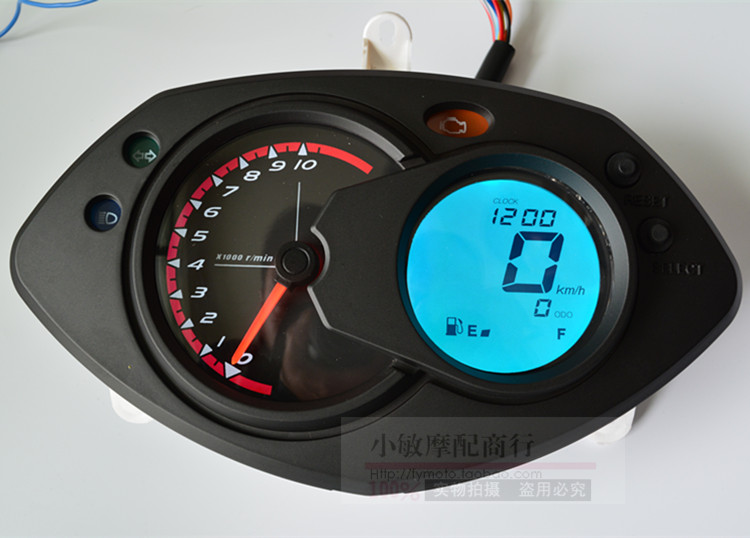 Nhà máy trực tiếp công cụ chiến đấu GR125 mới bảy màu cụ thể điều chỉnh LCD - Power Meter đồng hồ xe wave điện tử