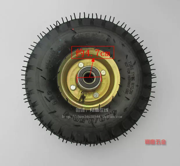4.10 / 3.50-4 bộ bánh xe 350-4 bánh xe mang lốp bên trong và bên ngoài bộ lốp xe ô tô 410-4 - Lốp xe máy