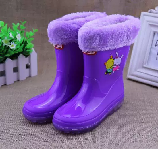 Giày đi mưa nam đôi sao mùa đông ấm áp có thể tháo rời dài bằng bông gòn - Rainshoes giày nam chịu nước