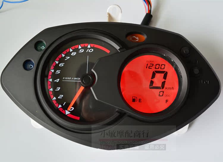 Nhà máy trực tiếp công cụ chiến đấu GR125 mới bảy màu cụ thể điều chỉnh LCD - Power Meter đồng hồ xe wave điện tử