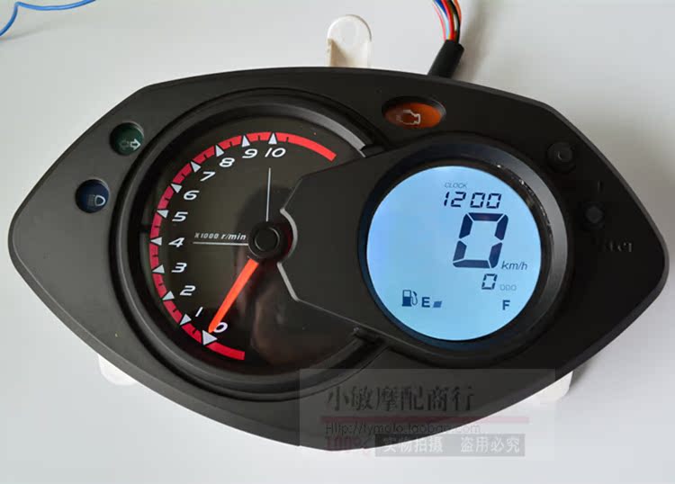 Nhà máy trực tiếp công cụ chiến đấu GR125 mới bảy màu cụ thể điều chỉnh LCD - Power Meter đồng hồ xe wave điện tử