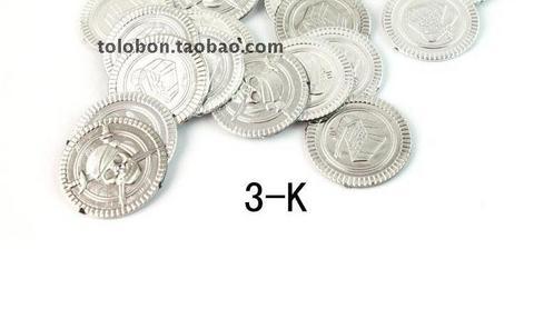Cảnh quan trang trí mô phỏng tiền xu giả vàng cướp biển xu đồ chơi đồng xu chip bạc xu trò chơi tiền xu nhựa - Sản phẩm Đảng / Magic / Hiệu suất 	phụ kiện cosplay halloween	