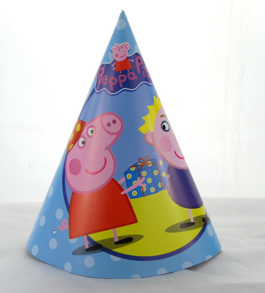Sản phẩm sinh nhật hot Pink Pink girl peppa pig pie tam giác hat Party hat Hình nón - Sản phẩm Đảng / Magic / Hiệu suất đồ hóa trang anime