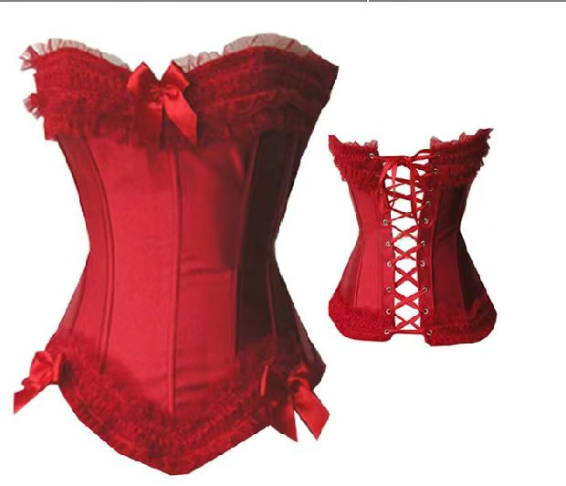 Crazy gothic retro đỏ corset Bụng định hình đồ lót hàng đầu mặc một dây đeo ngực tập hợp quần gen bụng