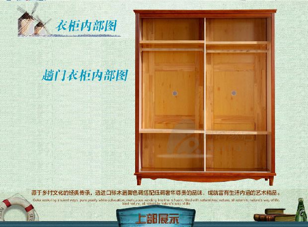 Nội thất phòng ngủ kết hợp nội thất gỗ sồi Địa Trung Hải nước Mỹ tủ quần áo đôi kết hợp bốn mảnh màu trắng mẫu giường ngủ hiện đại