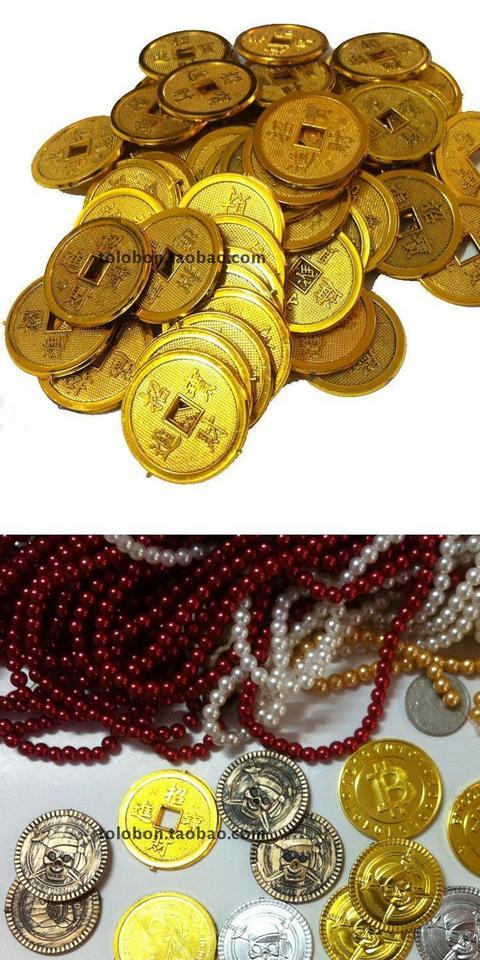 100 cướp biển giả vàng tiền xu đồ chơi tiền xu trò chơi tiền xu tiền xu bạc xu cứng hiệu suất đạo cụ hoạt động cung cấp - Sản phẩm Đảng / Magic / Hiệu suất đồ hóa trang pokemon	