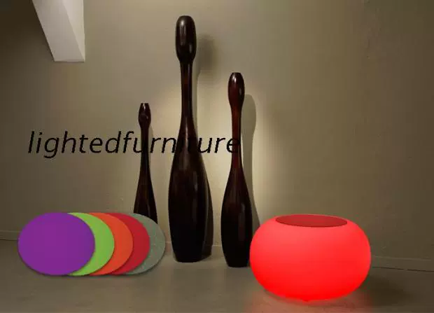 Chiếu sáng bàn cà phê bàn ​​cà phê bàn ​​tròn thanh trang trí nội thất hộp đêm KTV chuyển đổi màu sắc - Giải trí / Bar / KTV ghế xoay quầy bar