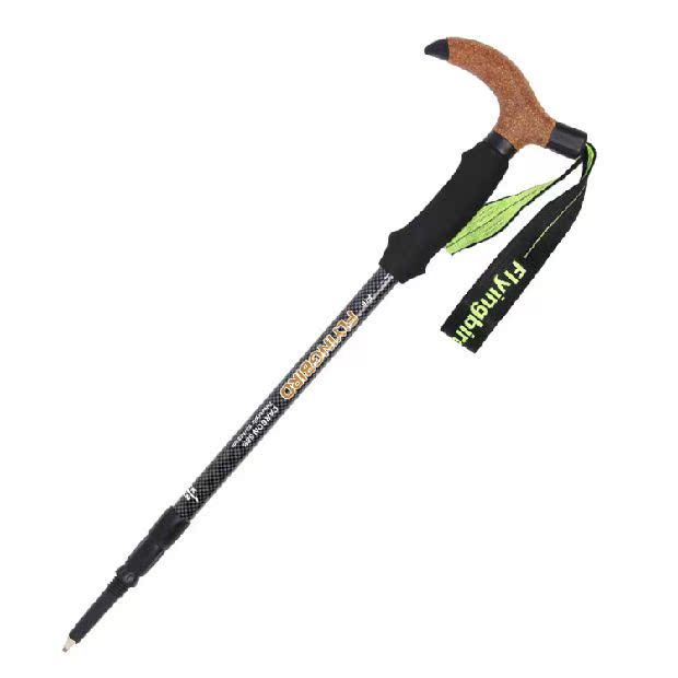 Ngoài trời FLYINGBIRD / Feibo Ft6 siêu nhẹ bằng sợi carbon hình chữ T kẹp trekking cực cũ - Gậy / gậy gậy cho người mù