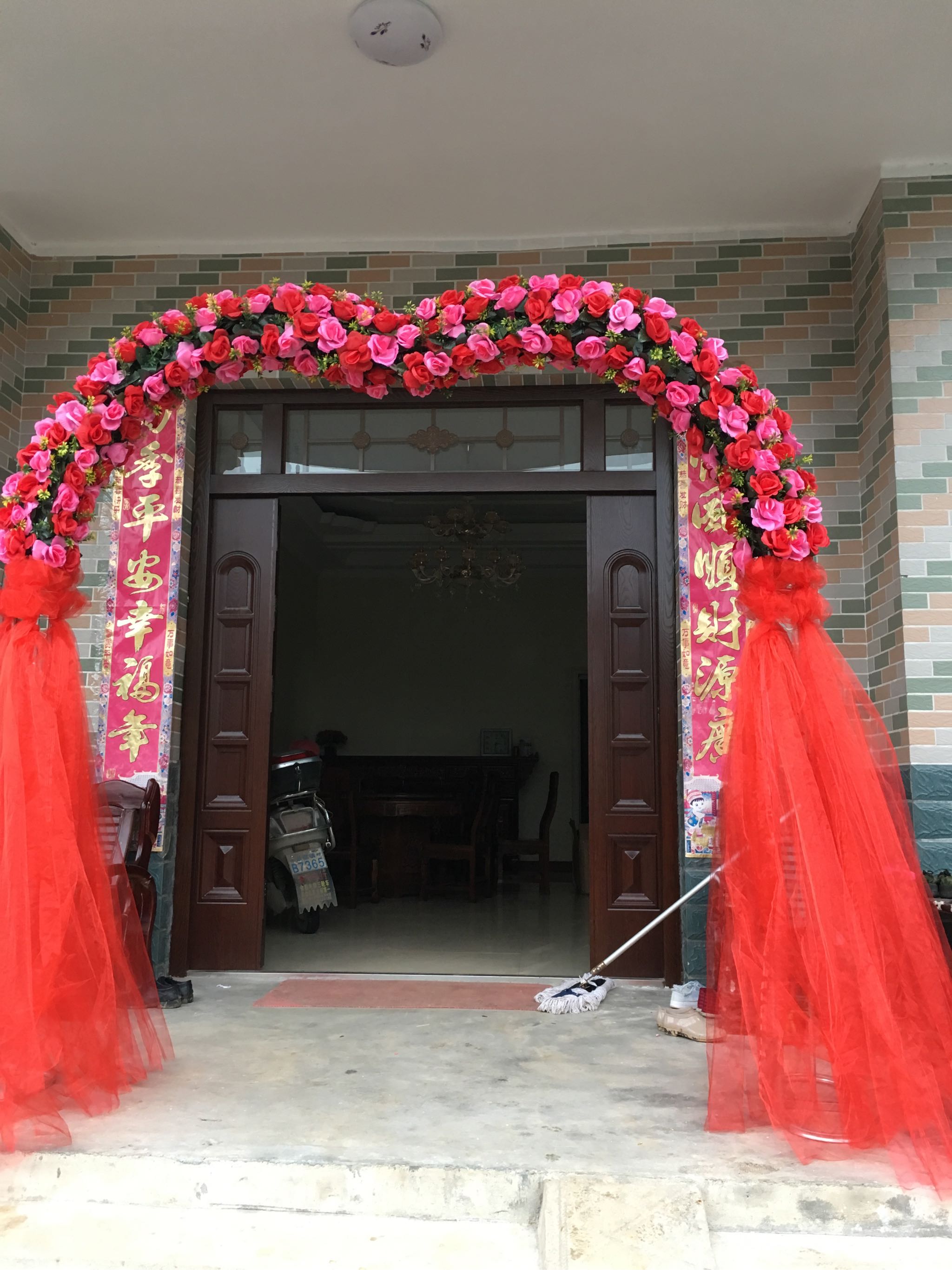 婚庆花门绢花拱门新款开业店庆活动拱门结婚拱门装饰婚礼布置花架