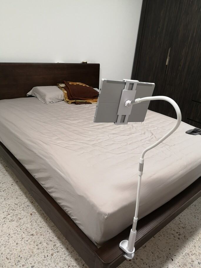 平板电脑pad通用桌面拍摄直播床头万能夹子床上用多功能支撑架抖音