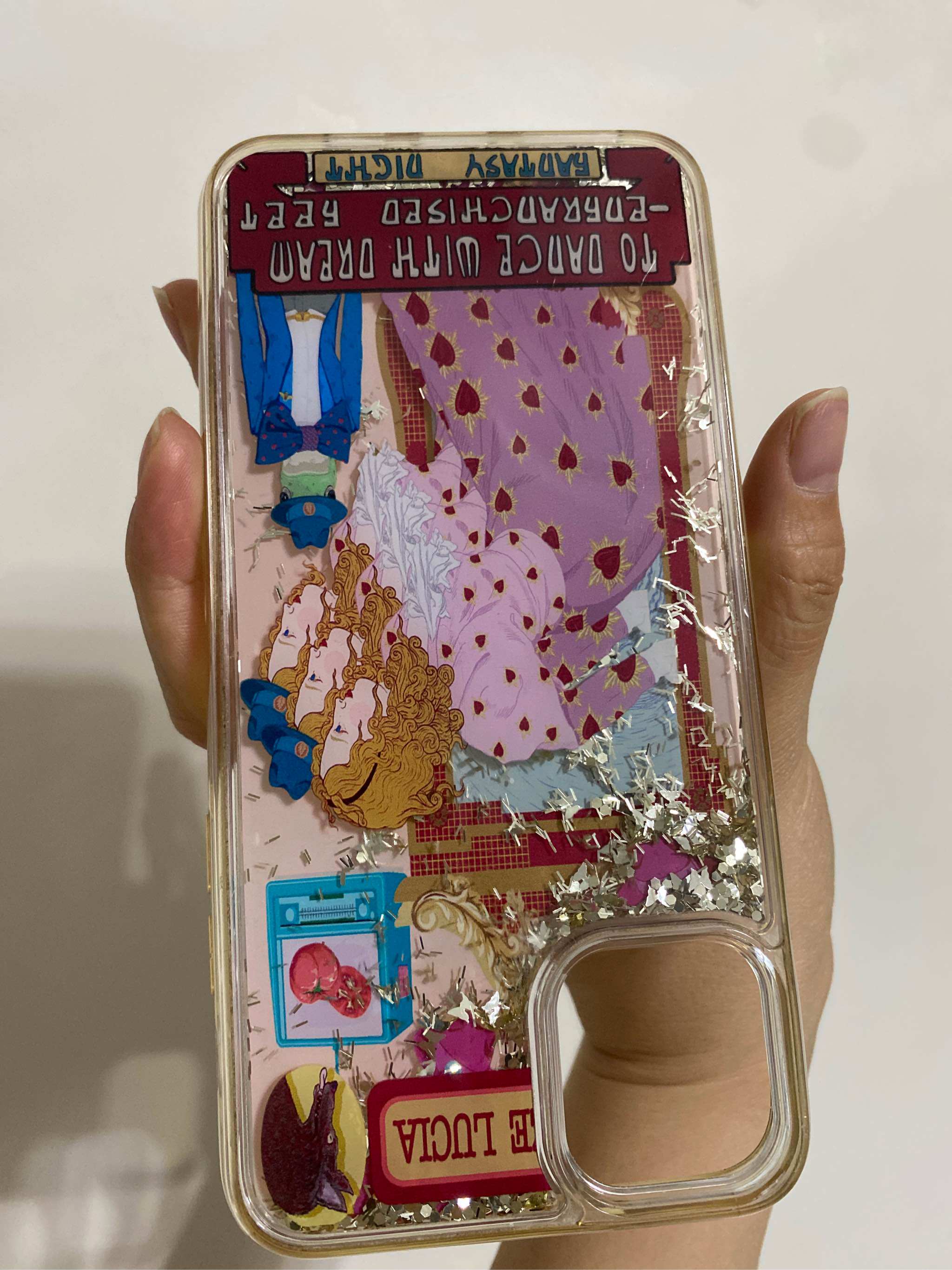 bronzelucia适用iphone12手机壳pro苹果13液体流沙流动max女款11