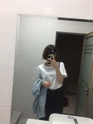 画山龙日系文乐潮牌男装t恤短袖衫情侣纯色纯棉打底衫夏季学生t恤