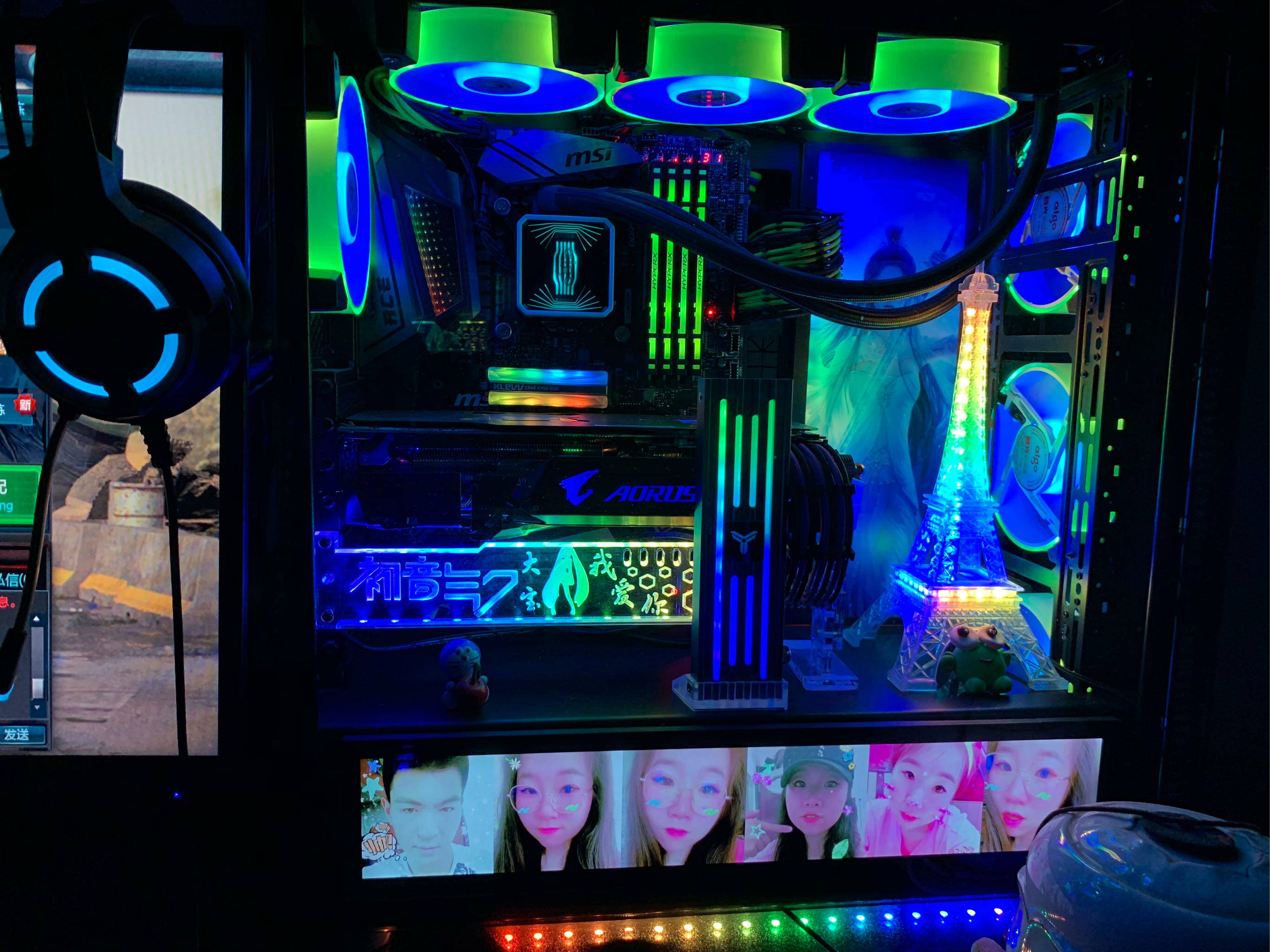 机箱灯板电脑电源灯板 太阳神灯板rgb败家 支持华硕rog灯效板幻彩