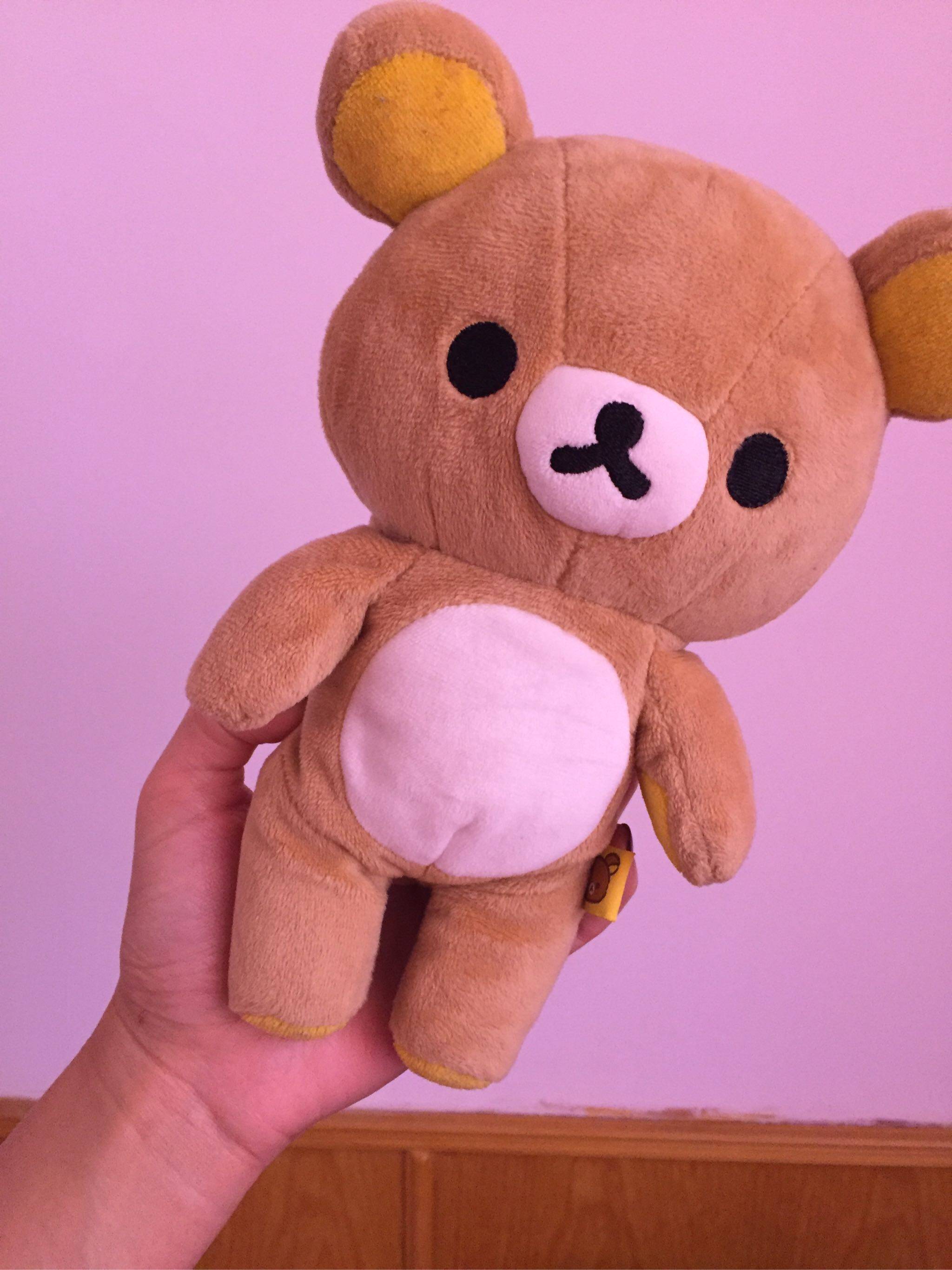 现货 日本正版易烊千玺同款轻松熊s号拉拉熊毛绒玩具小公仔潮玩偶