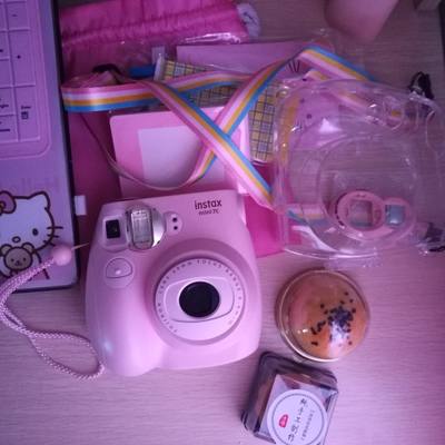 现货 富士相机mini7C一次成像傻瓜立拍立得相纸迷你 mini7s升级款