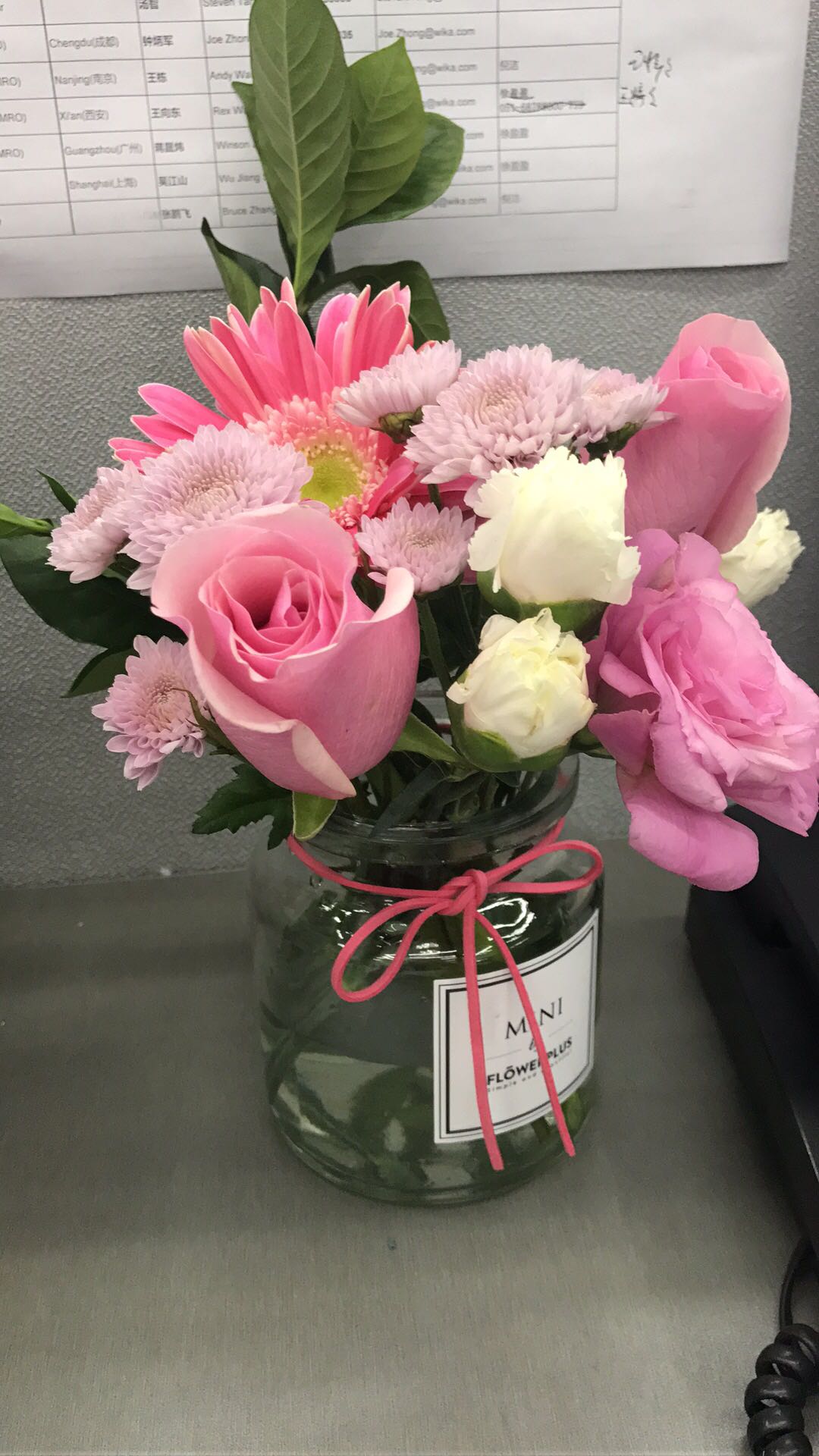 【新年礼物】flowerplus花加miniplus桌上混搭鲜花速递赠花瓶包邮