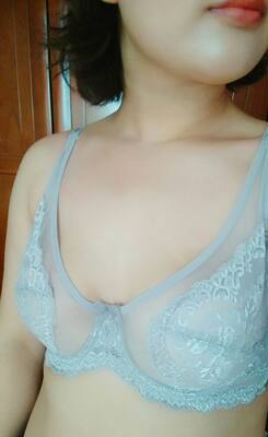 遐大胸显小全罩杯超薄文胸 性感蕾丝透明胸罩无海绵薄款内衣女